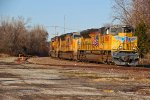 UP 8543 heads into the evening light.